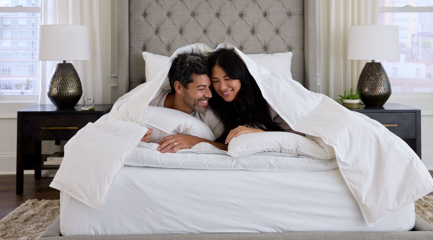 couple laying in bed