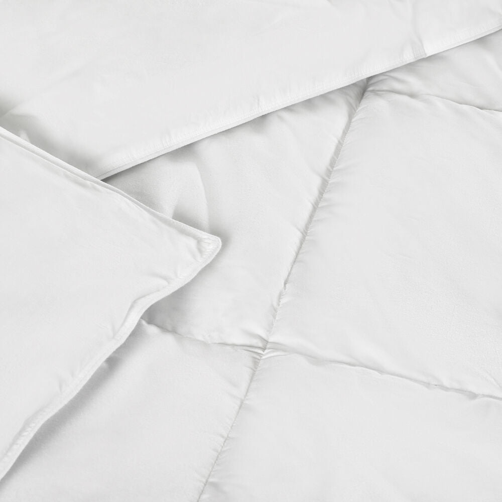 Close-up of a white comforter