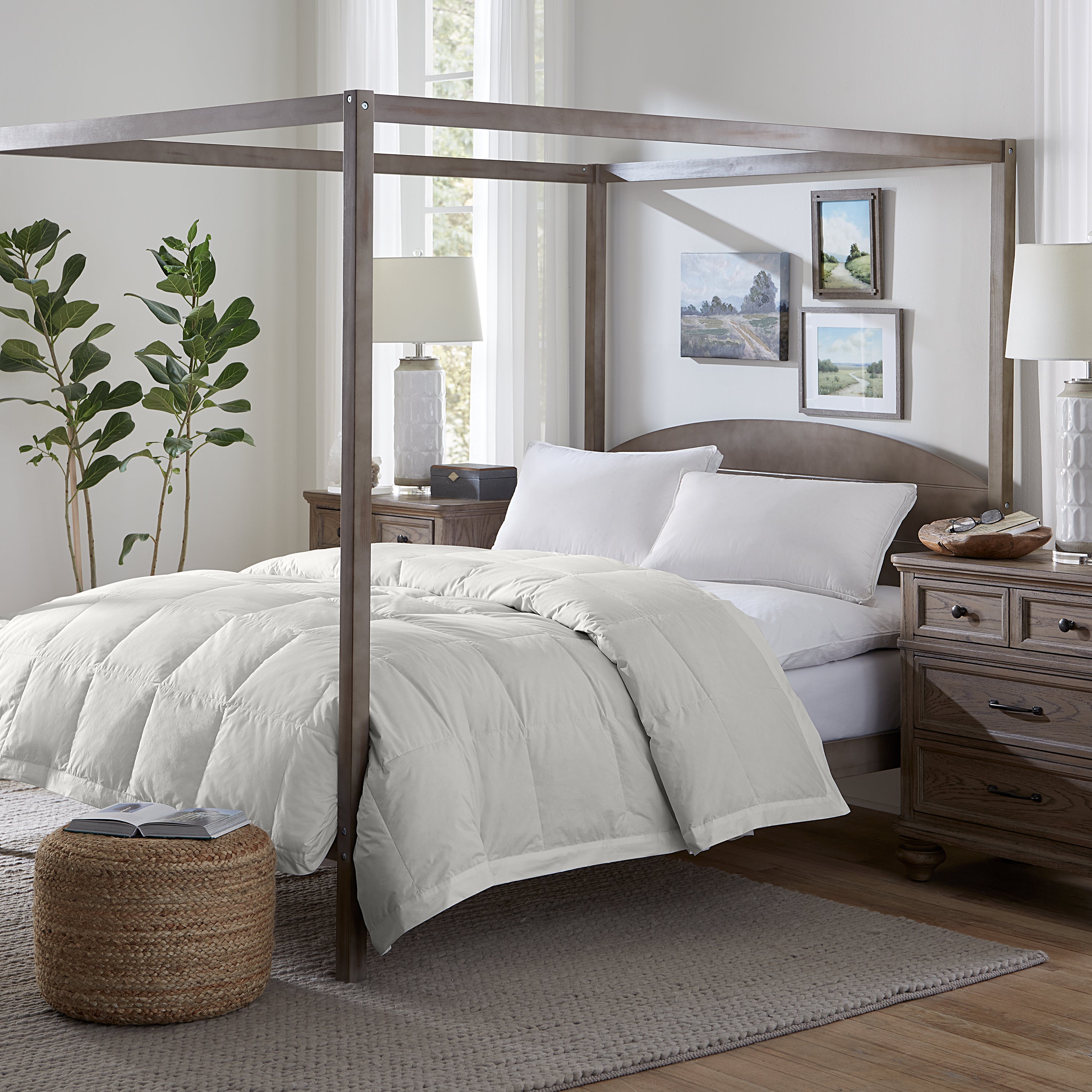 Down Filled Cotton Blanket - Lifestyle