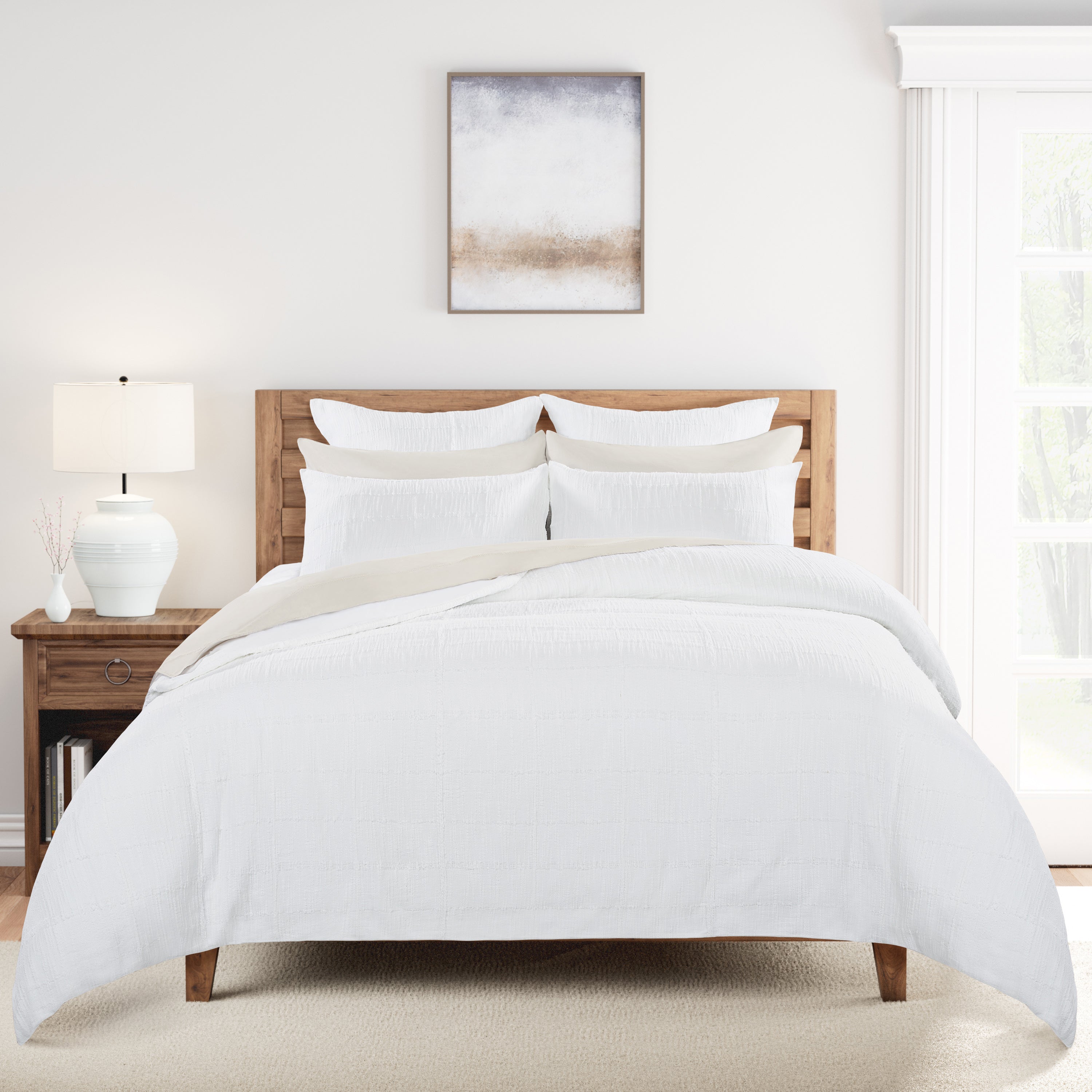 Cotton Duvet Set White