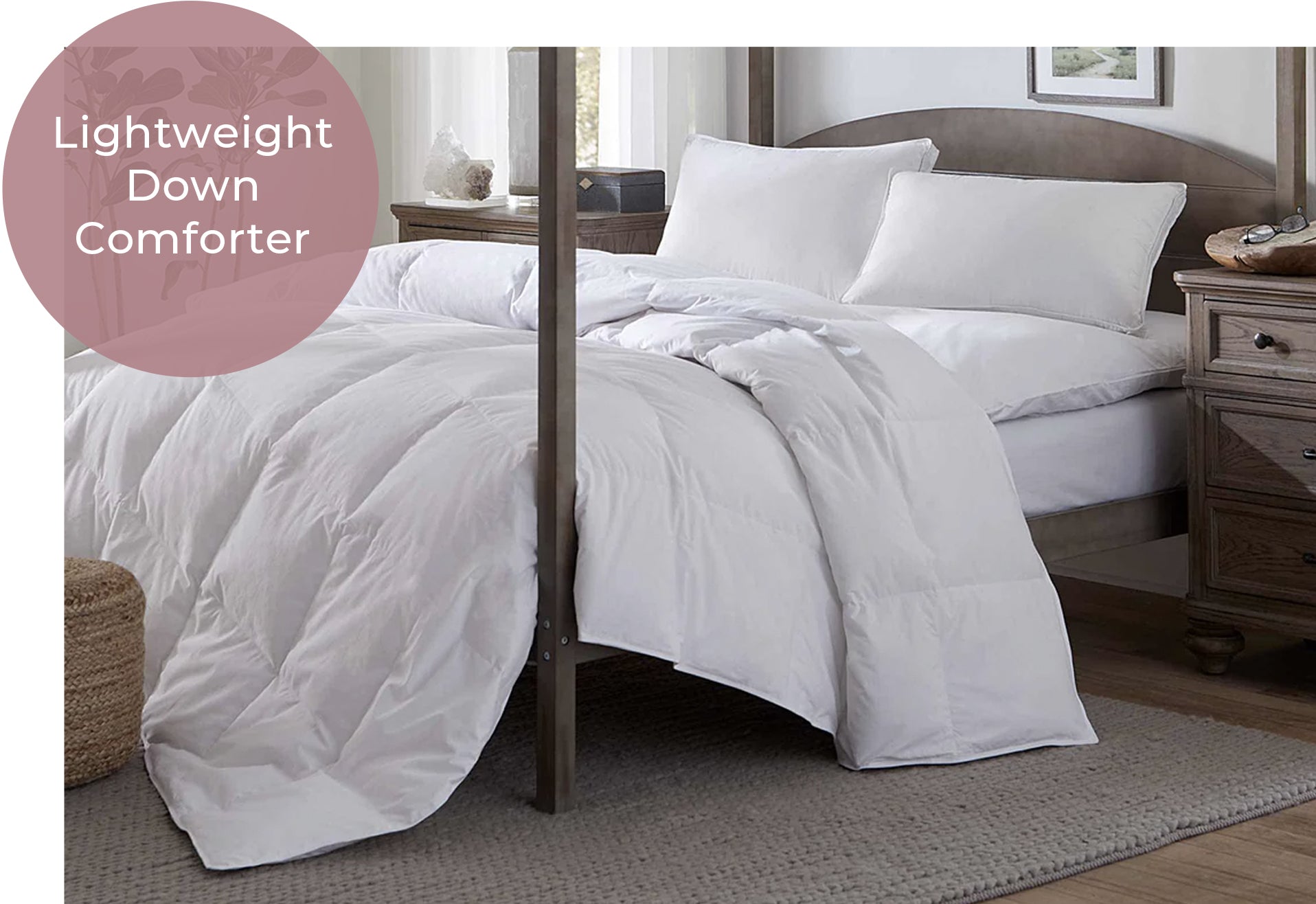 Lightweight Down Comforter. Mothers Day Gift Guide