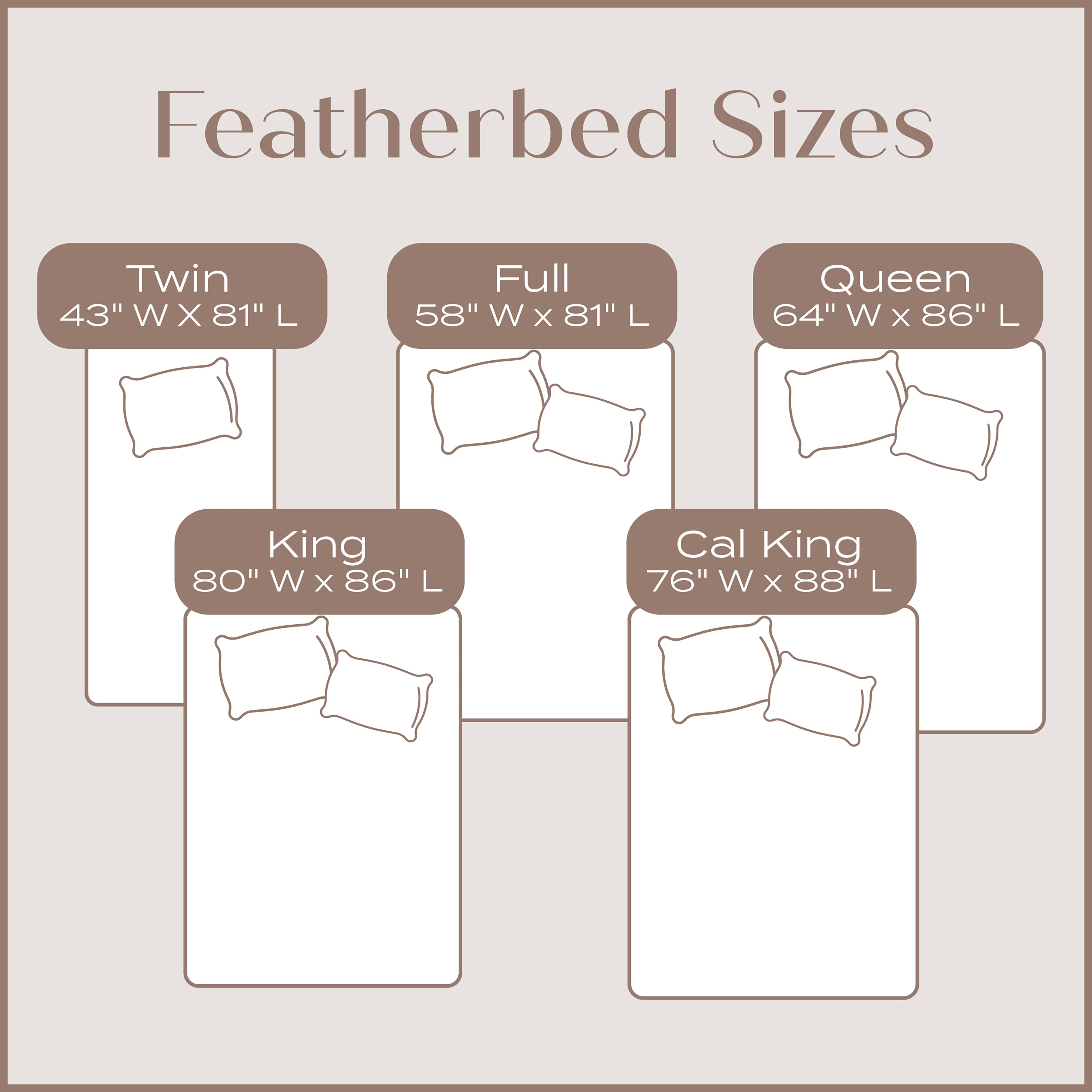 Down on Top Boutique Featherbed