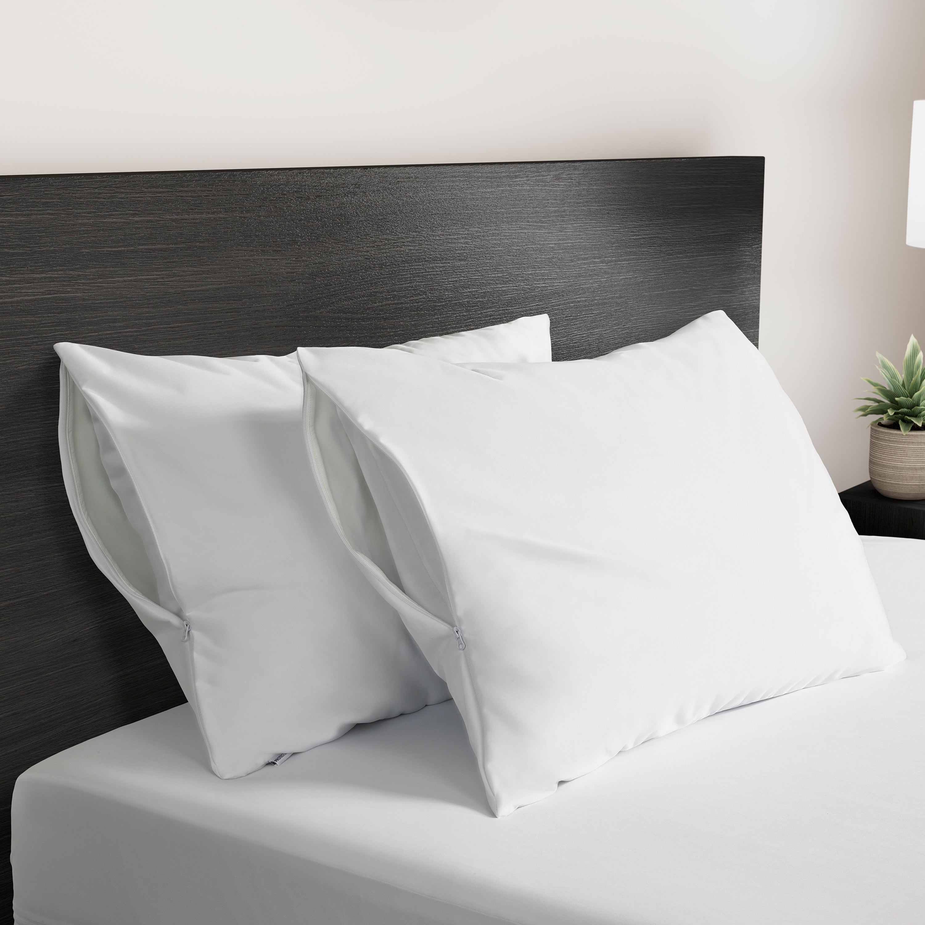 White Cotton Pillow Protector