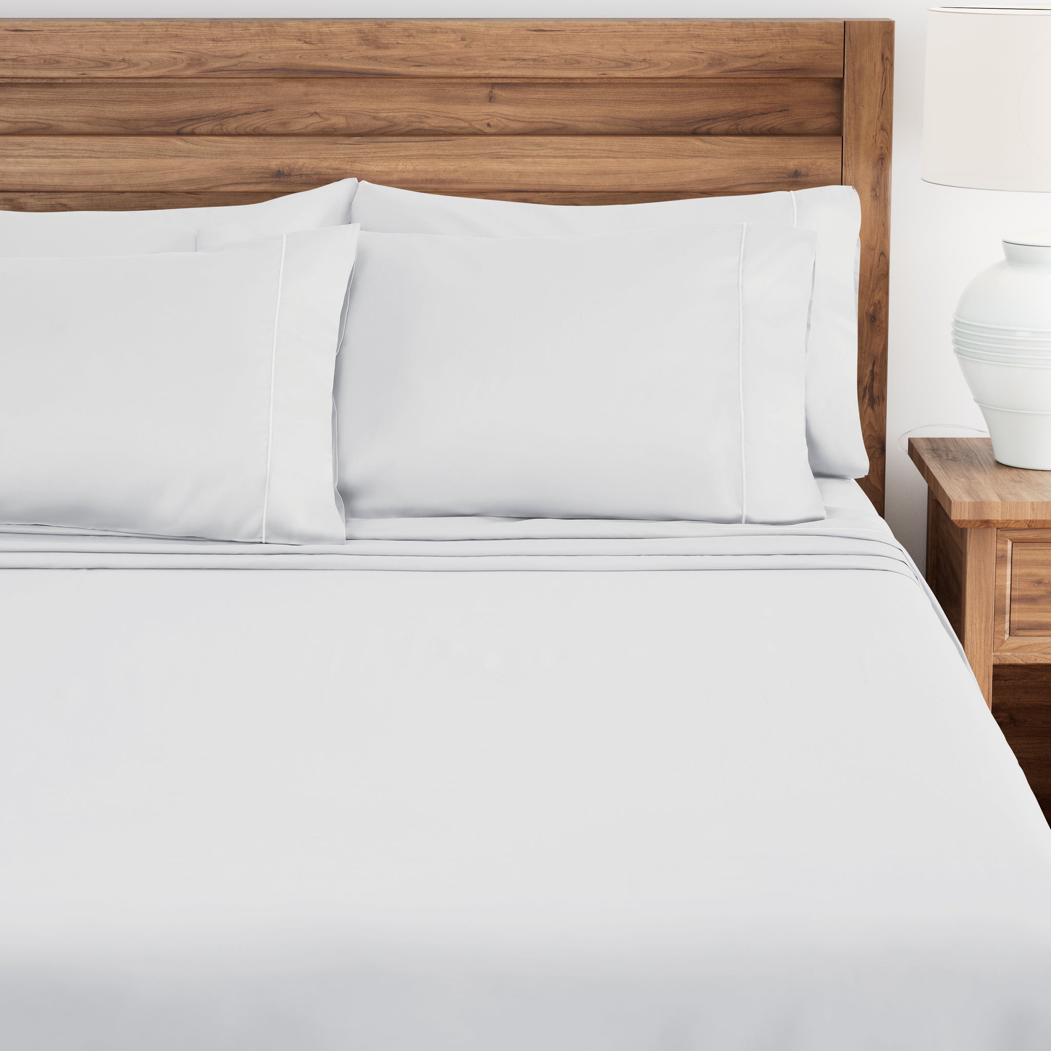 Sateen Sheet Set, Oyster Shell