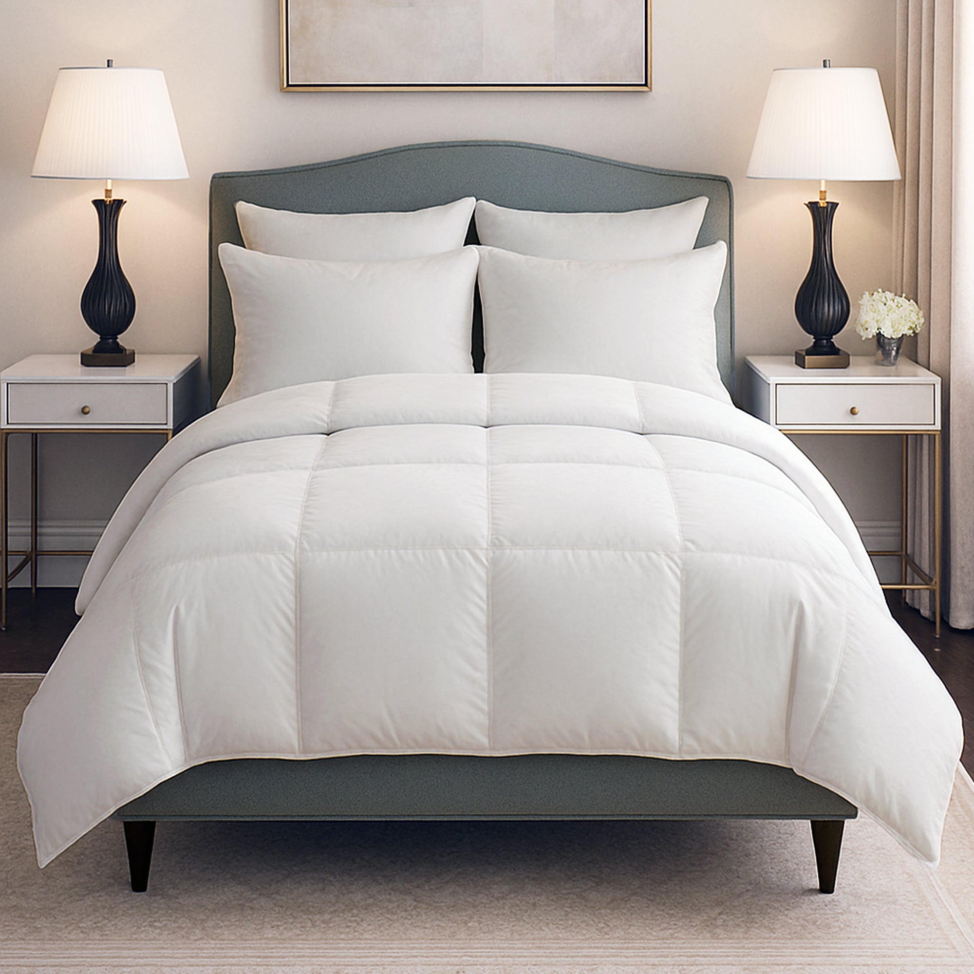 Down Alternative Comforter on a bed