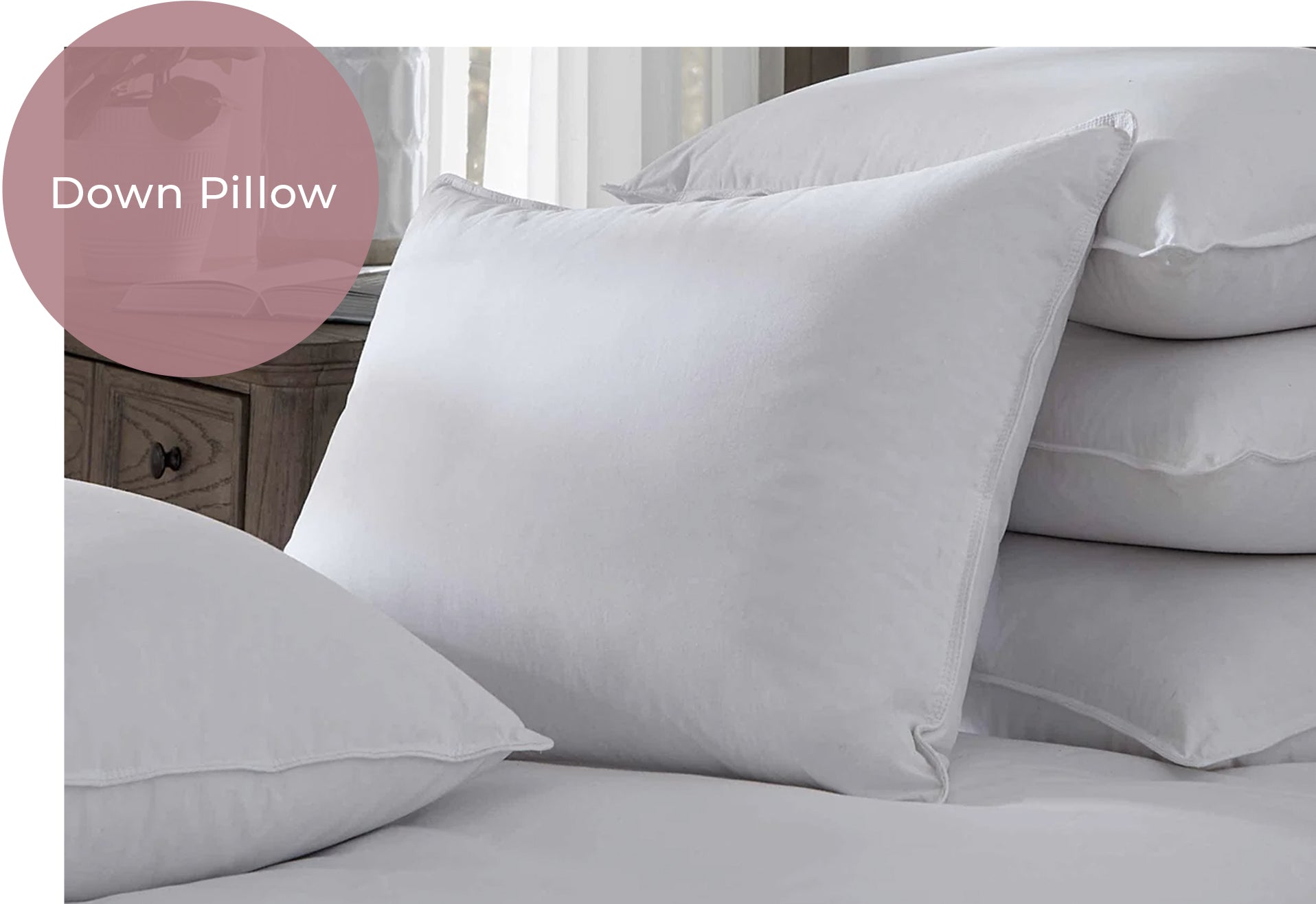 DOWN PILLOW. MOTHERS DAY GIFT GUIDE. 