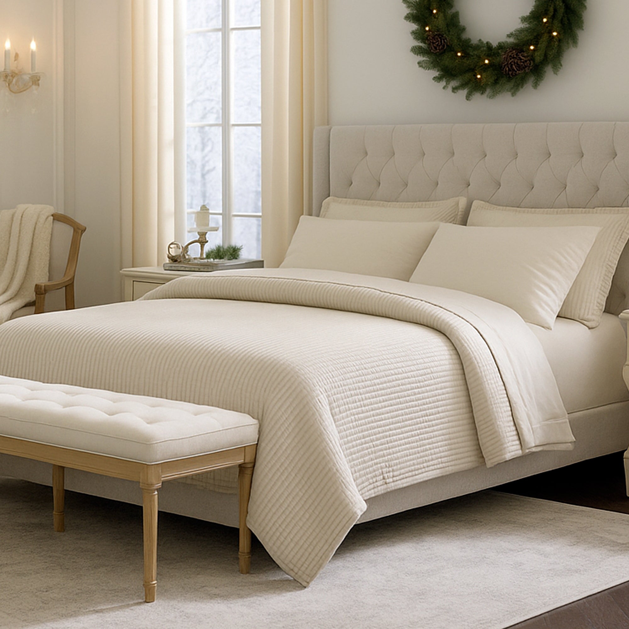 Shop by Collection image with Fashion bedding on a bed