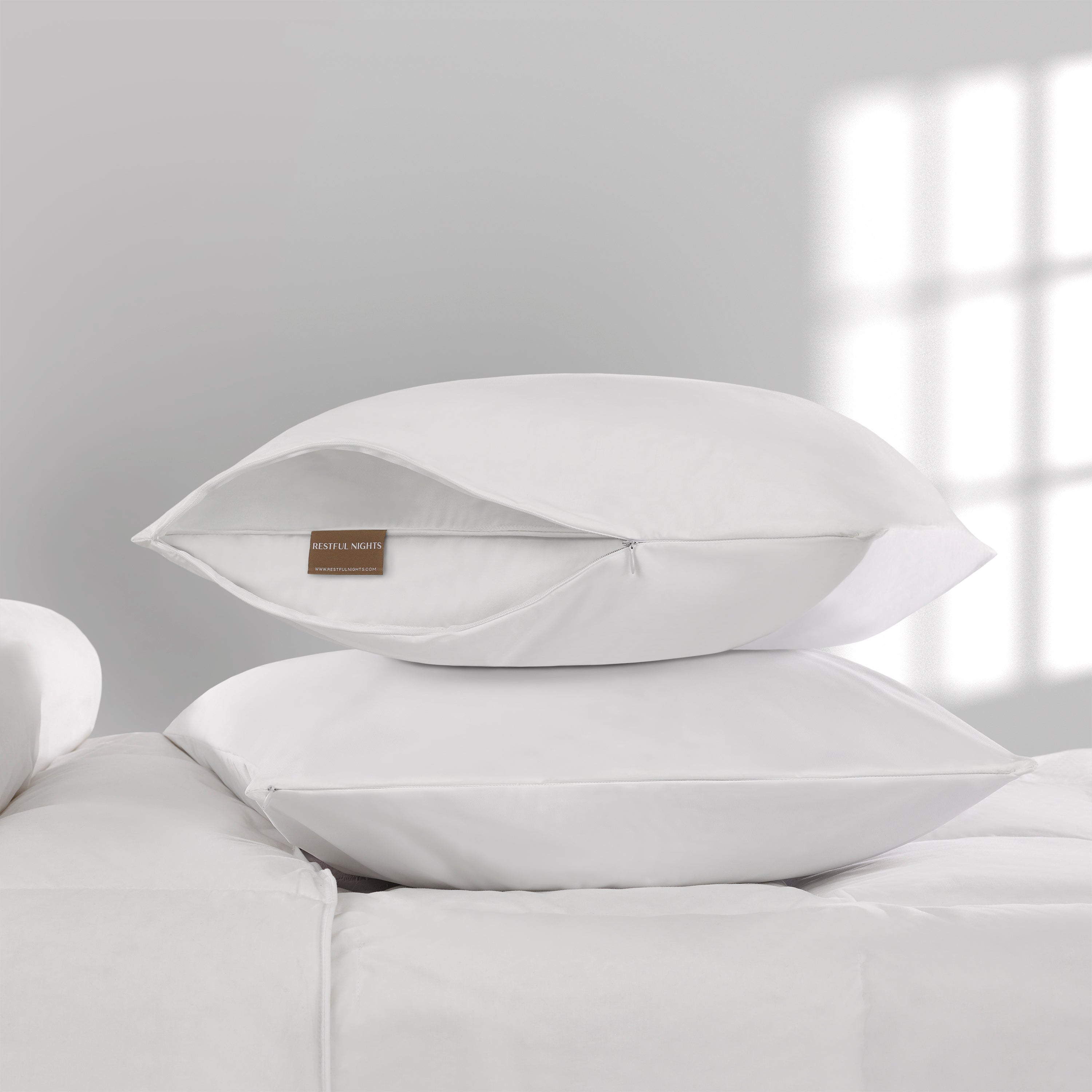 DownAround® Feather Pillow & Classic Protector Bundle