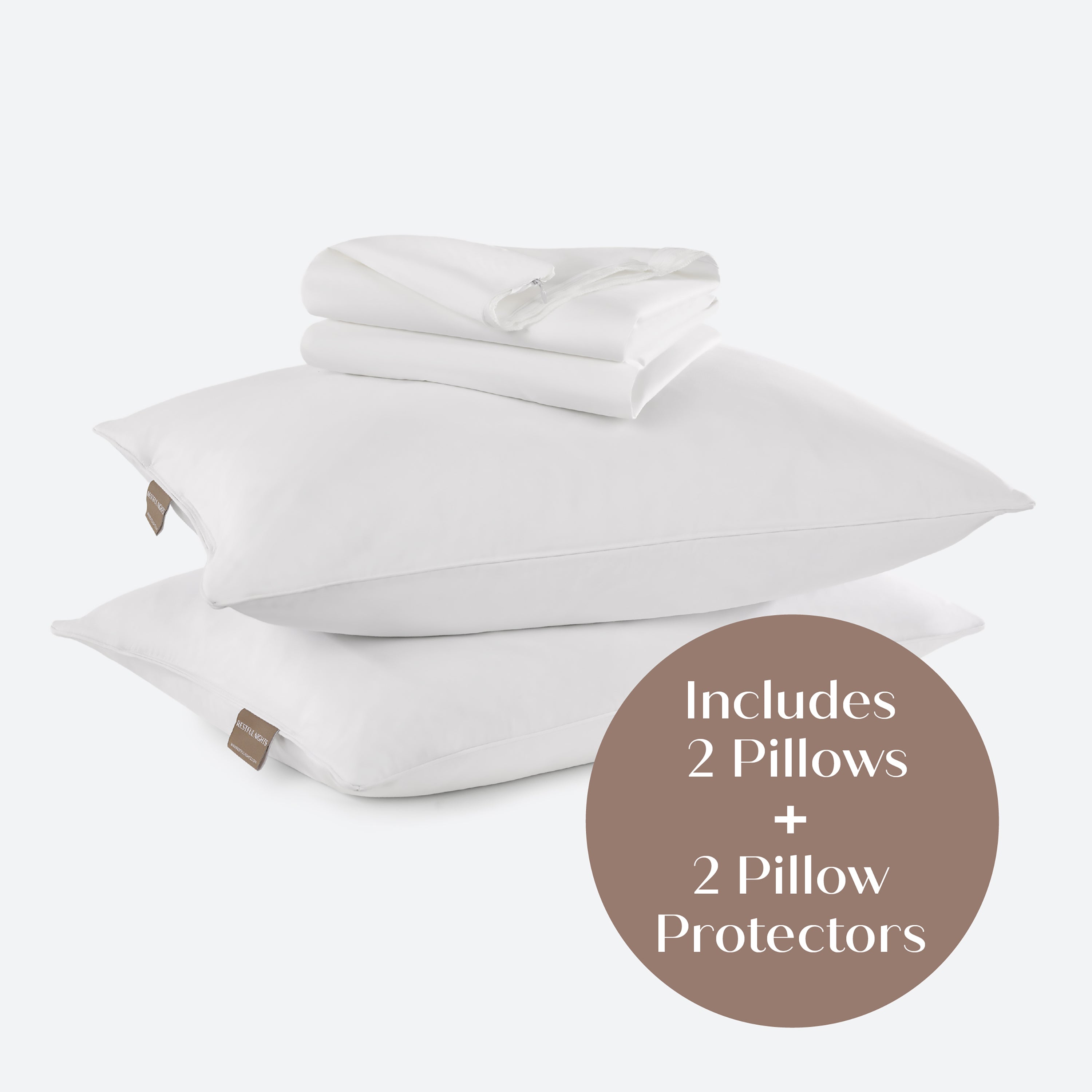 Down Pillow & Classic Protector Bundle