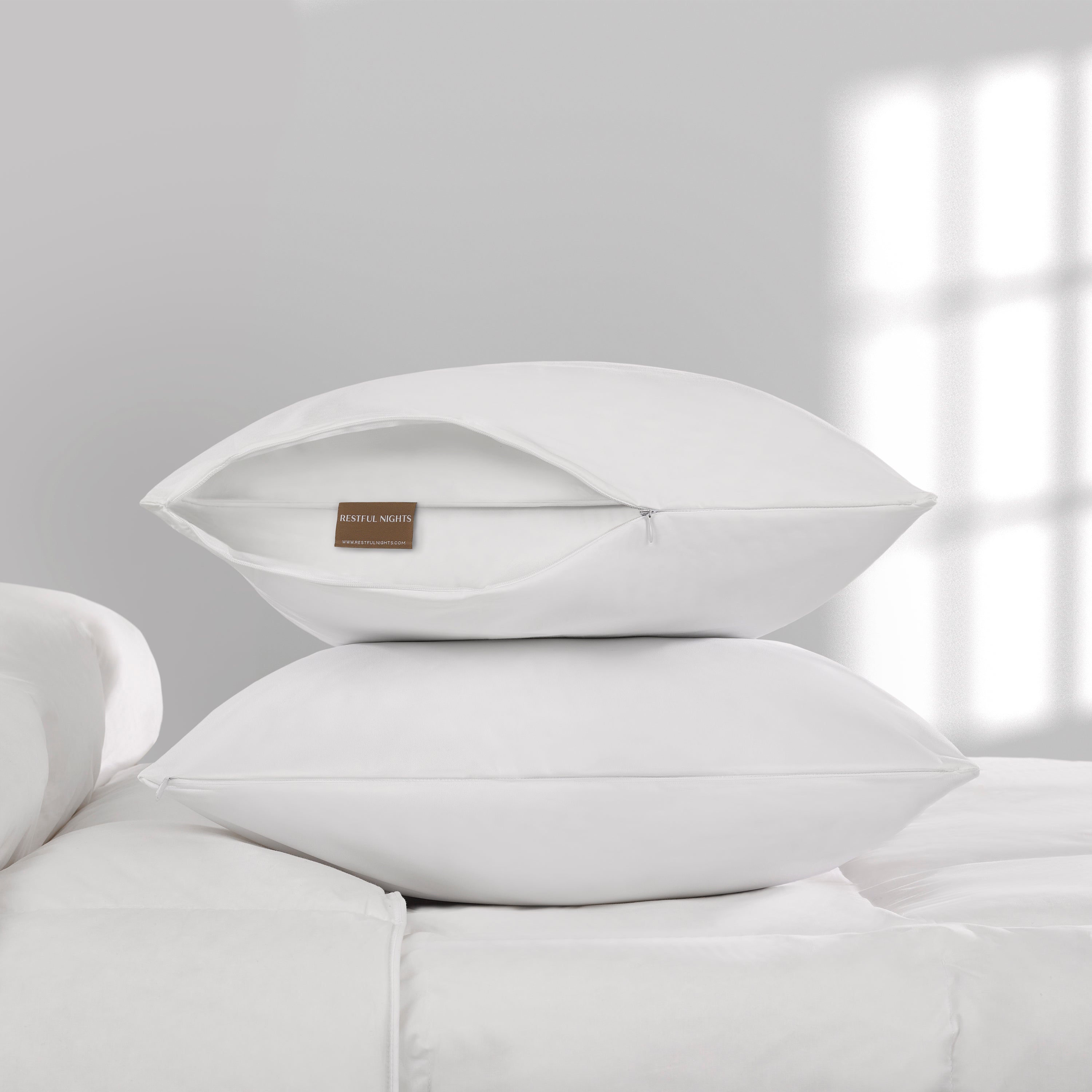 Down Pillow & Classic Protector Bundle
