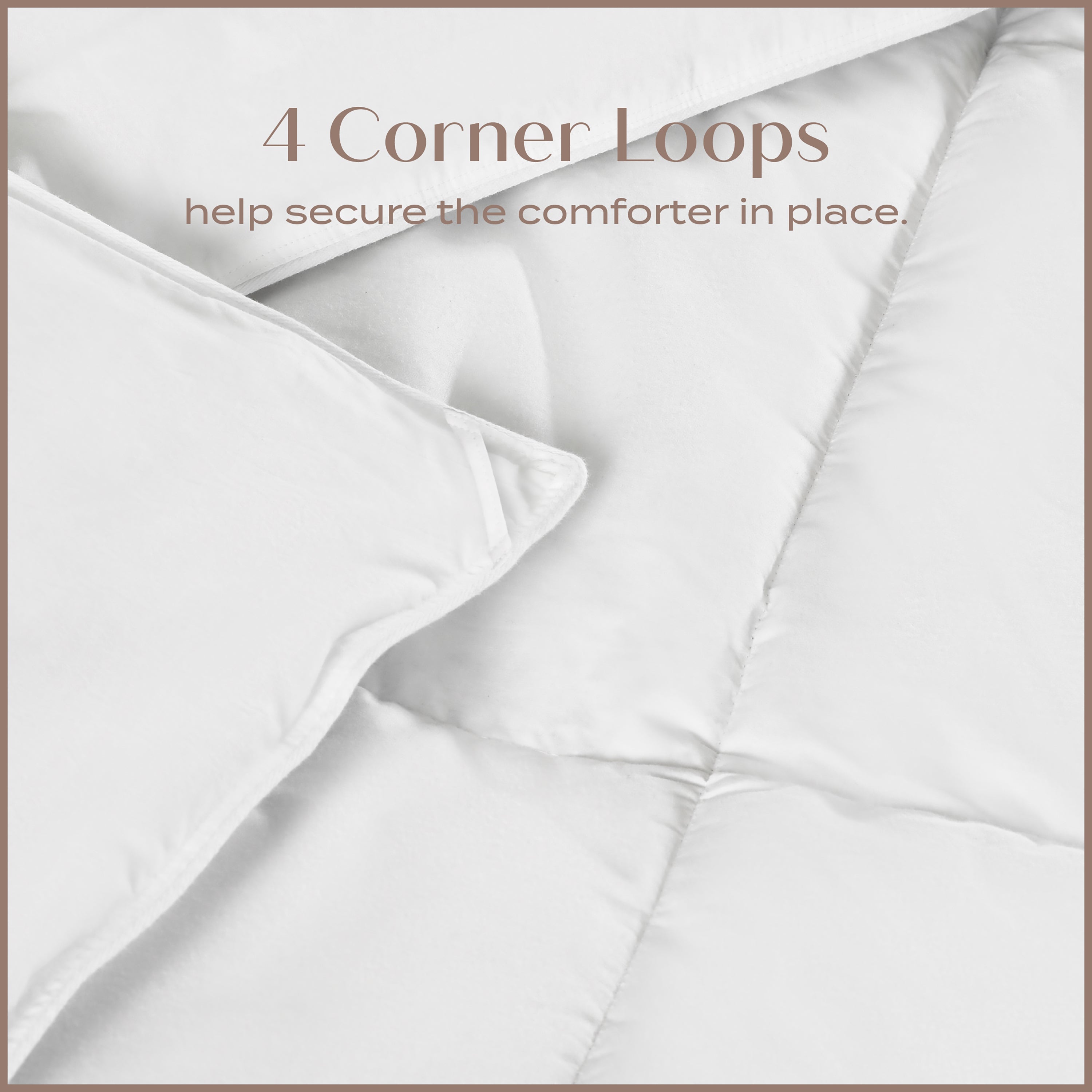 European White Goose Down Boutique Comforter